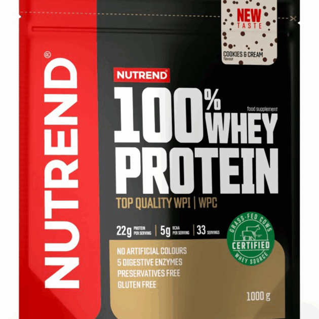 Nutrend %100 Whey Protein Kurabiye Aromalı 1000g 33 Servis